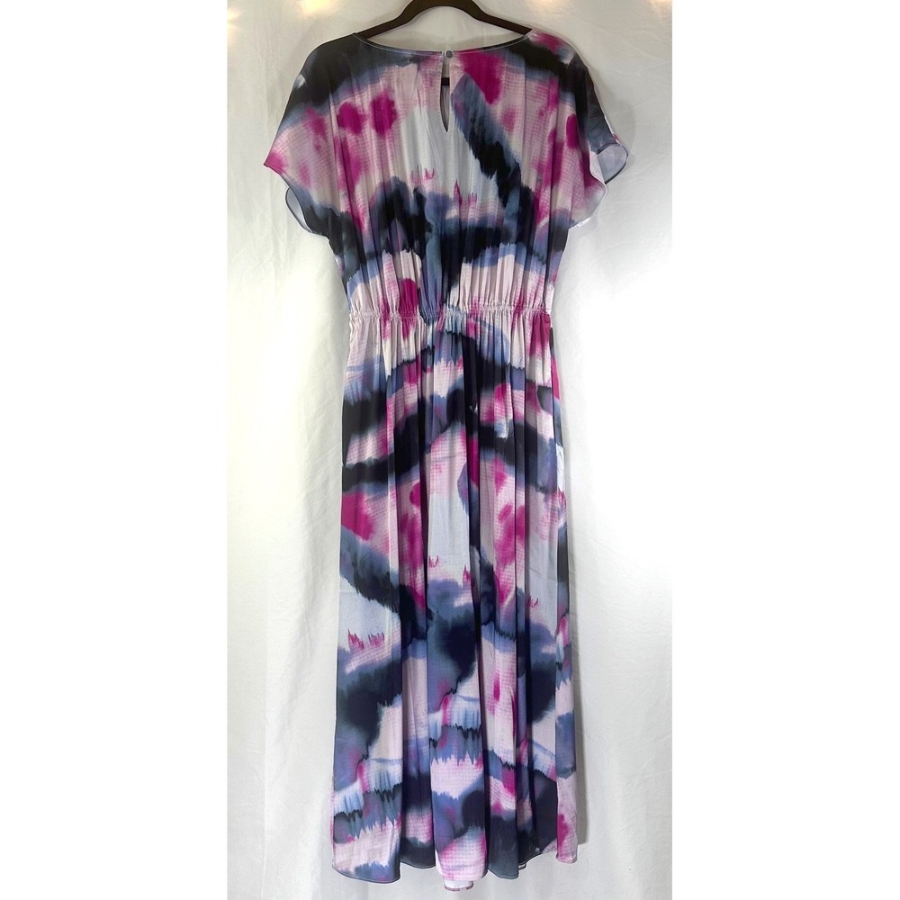 Soft Surroundings "Abelia" Midi Dress Women's S Watercolor Print Abstract Boho - Picture 6 of 10
